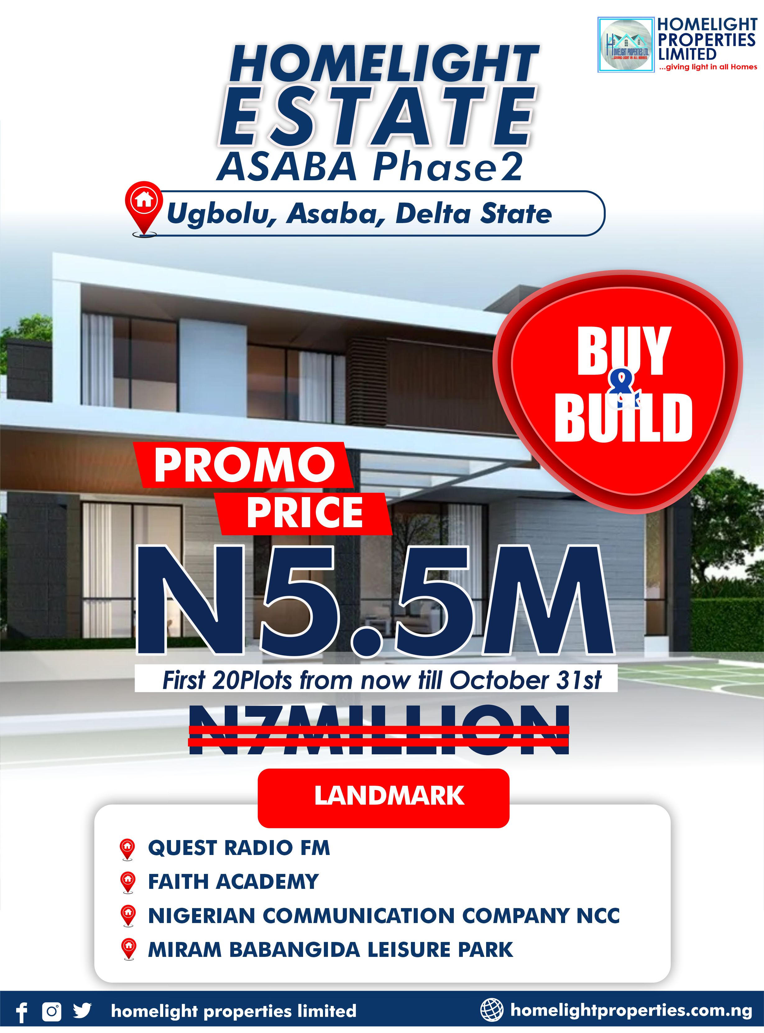 Growing land estate areas